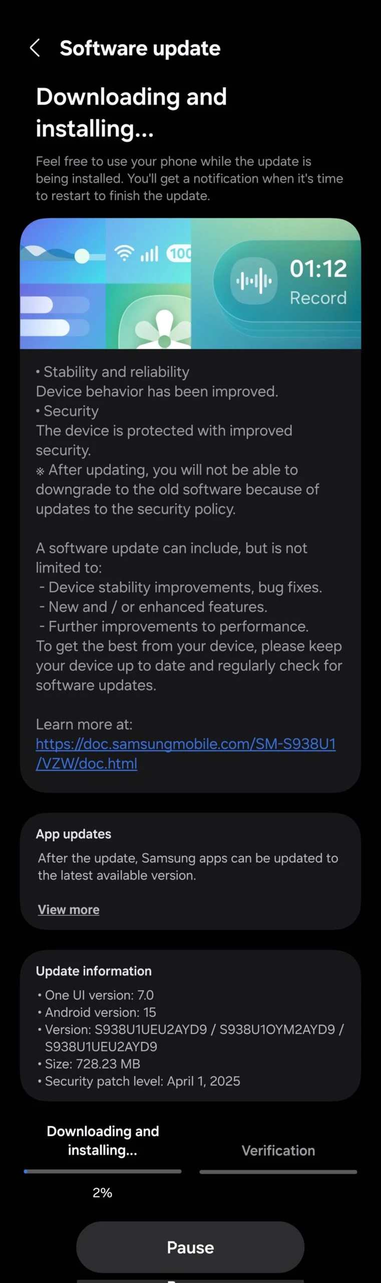 Samsung-Galaxy-S25-Ultra-mayis-2025-guvenlik-guncellemesi Galaxy S25 bildirim alanındaki yeni medya oynatıcı widget'ı